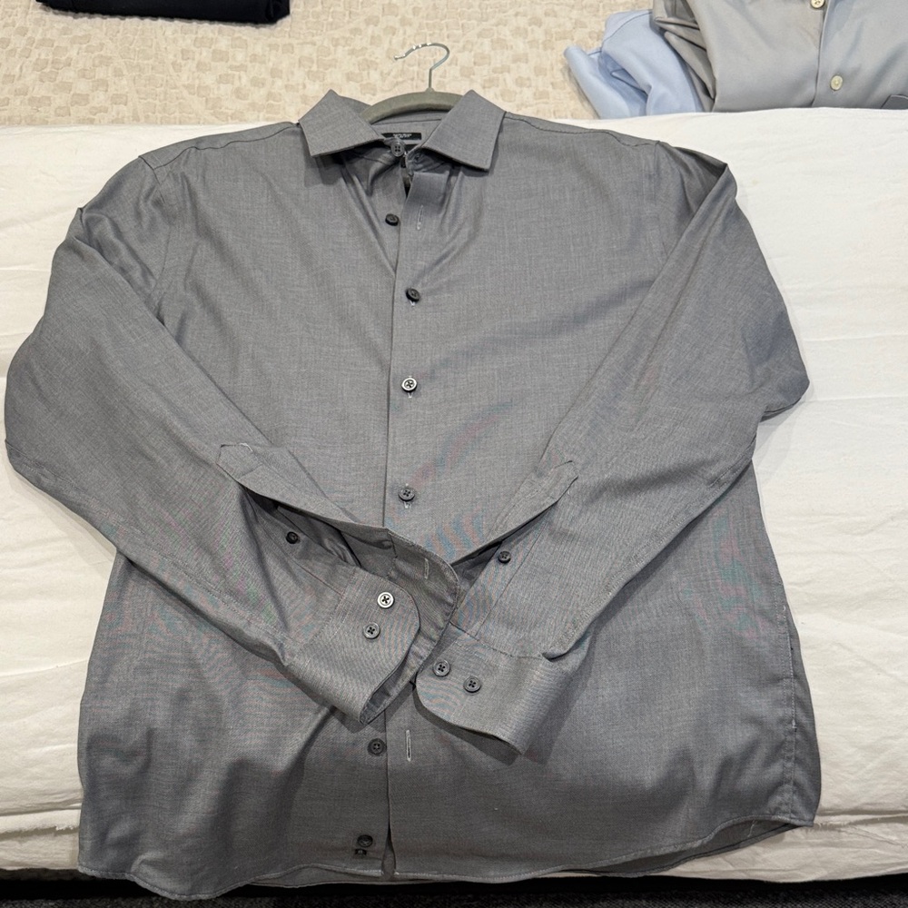 Kenneth Cole Charcoal Dress Shirt